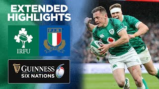 Ireland v Italy | Extended Highlights | 2022 Guinness Six Nations