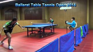 Simon Gerada vs Dillon Chambers - MS F - 2014 Table Tennis Ballarat Open