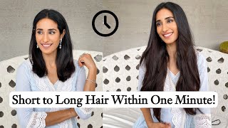 Short to Long Hair Using Human Hair Extensions | Bridal Hairstyles | Hair Extens