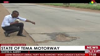 State Of Tema Motorway 19KM Stretch In Deplorable State