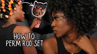 Perm Rod Set on Natural 3c/4a Hair | BEGINNER FRIENDLY