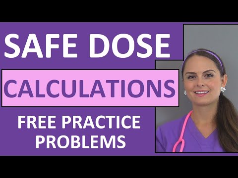 Calculating Safe Dose Range For Pediatrics
