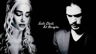 kit Harington + Emilia Clarke crazy in love