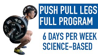 BEST Science-Based PUSH PULL LEGS Split | FULL PROGRAM Explained (6 Days per Week) Intermediate+