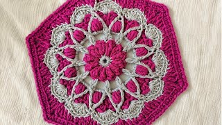 Beautiful Crochet  Hexagon Mandala 👌Perfect for Bed spread / Throw 👉Unique crochet @sara1111