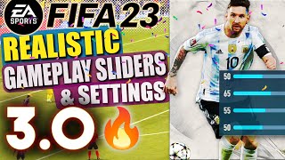 Fifa 23 | Realistic Gameplay Sliders & Settings VERSION 3.0 Ultimate Legendary & World Class