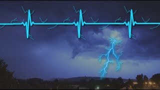 Thunderstorm with Heartbeat Sound - Rain, Thunderstorm, Heartbeat for Deep Sleeping 10 Hours