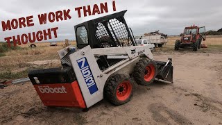 Repairing the Blown Hose on a Bobcat 753 / Rusted out Fitting