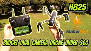 Makerfire H825 Review | Budget Beginner Dual Camera Drone Under $60