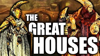 The Great Houses of Morrowind - Redoran, Indoril, Telvanni, Dres, Hlaalu - Elder Scrolls Lore