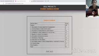 Develop Web Application For Student Feedback System.