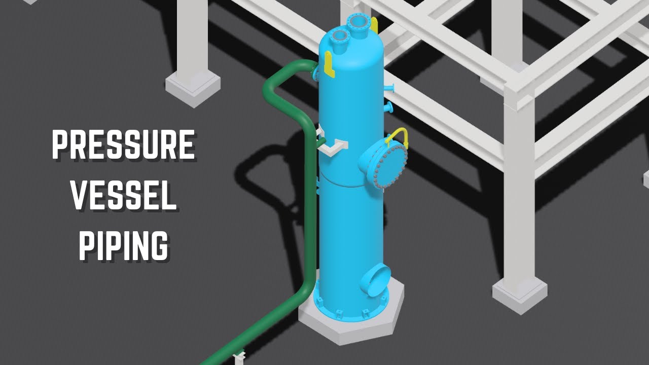 Piping Stress Analysis On Pressure Vessel-2 (How To Make Piping Design ...