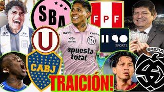 RUIDIAZ a SPORT BOYS y SELECCIÓN? y UNIVERSITARIO? ALIANZA FAVORITO vs BOCA? LOZANO y 1190 vs LIGA 1