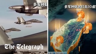 Chinese state media releases simulation of attacks on Taiwan