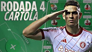 TIME ATUALIZADO | RODADA 4 | DICAS CARTOLA FC 2024