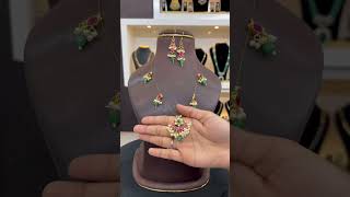 #jewelry Hit \u0026 Hot 🔥 Selling Jadav kundan With Earrings Set 🔥...1550+$...my group link 👇👇👇