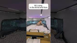 Immerse in windy and rainy RV life.#rv #travel