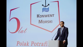 Mateusz Morawiecki podczas wypowiedzi na Konwencie Morskim w Gdańsku