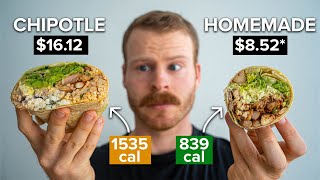 Can I make Chipotle's Chicken Burrito cheaper and healthier?