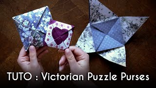 Victorian Puzzle Purses : comment réaliser ces jolies CARTES ORIGAMI ORIGINALES ? DIY / TUTO Facile