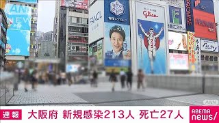 大阪府で新たに213人が感染　死亡は27人(2021年6月2日)