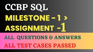 Milestone 1 | Assignment - 1 | SQL | NxtWave | CCBP 4.0