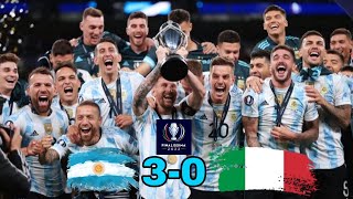 Argentina vs Italy Finalissima 2022 final extended highlights || uefa cup of champions final ||
