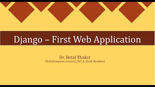 Django First Web Application