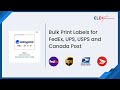 Bulk print FedEx, UPS & USPS Shipping Labels with ELEX WooCommerce EasyPost Plugin