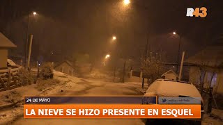 LA NIEVE SE HIZO PRESENTE EN ESQUEL