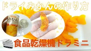 [ドライみかんの作り方]果物乾燥機（ドラミニ）