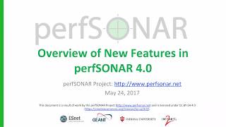 perfSONAR 4.0 Webinar, second presentation