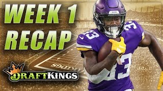 DRAFTKINGS LINEUP REVIEW & RESULTS: NFL DFS WEEK 1