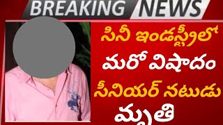 సినీ ఇండస్ట్రీలో మరో విషాదం సీనియర్ నటుడు మృతి / latest news goes viral/