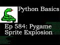 Python Basics Tutorial Add An Explosion Sprite for Pygame