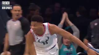 Steph Curry's Bounce Pass Alley-Oop To Giannis