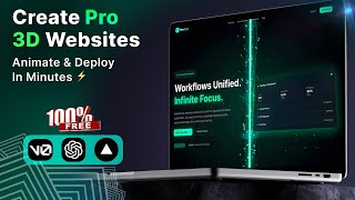 Build a Modern 3D Website Using AI — Step by Step ( All Free )