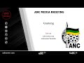 ANC NEC meeting resolutions and outcomes