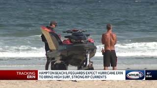 Hampton Beach lifeguards expect Hurricane Erin to bring high surf, strong rip currents