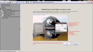 Isuzu fuel injector flow rate programming using IDSS software