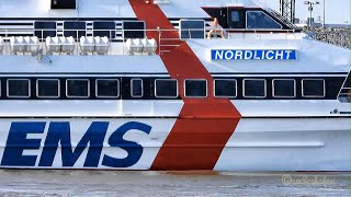 Schnell-Fähre Katamaran NORDLICHT DCOK IMO 8816015 Emden/Borkum  Speed Ferry AG Ems Hydrofoil