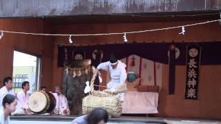 2014年柞原八幡宮仲秋祭・浜の市　長浜神楽保存会『綱切り前編』