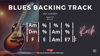 Rock Blues Backing Track in Am 110 bpm