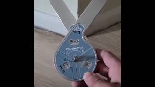 AF6 compact protractor These manual reading protractors resemble basic school style protractors T