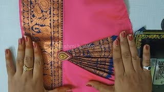 Trending puff sleeve design #cutting and #stitching  for blouse #double colour combination #popular