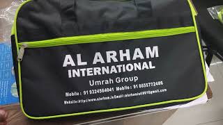 Al Arham International Welcome Kit-Welcome Bags. Umrah Bags for Hajis of Al Arham International.