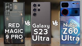 Red Magic 9 Pro vs Samsung S23 Ultra vs Nubia Z60 Ultra