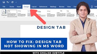 Fix: design tab not showing in ms word | design tab not showing in word