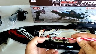 FEI LUN FT012 High Speed Brushless Racing Boat Review - [Mods, Running Video, Pros \u0026 Cons]