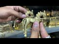 pune juna bazar horse two piece brass metal पीतल के घोडे